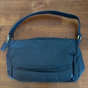 St. John’s Bay Leather Navy Shoulder Bag